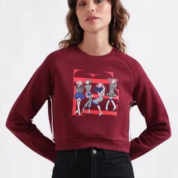 ELLE Graphic Printed Pure Cotton Pullover-image-89