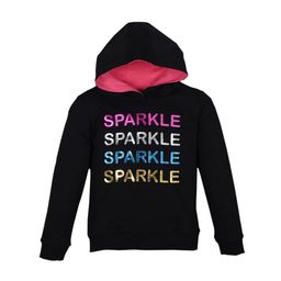 PLUM TREE Girls Black Printed Hooded Sweatshirt-image-84