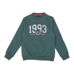 CREMLIN CLOTHING Girls Green Printed Sweatshirt-image-63