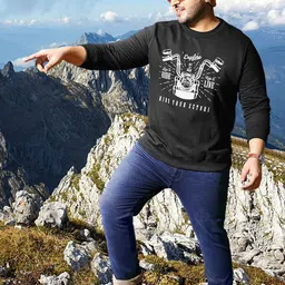Sztori Men Plus Size Printed Sweatshirt-14