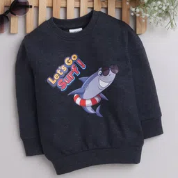 BUMZEE Boys Typography Printed Cotton Pullover Sweatshirt-image-60