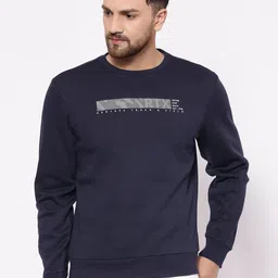 Red Tape Men Navy Blue Printed Sweatshirt-image-98
