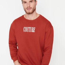 Trendyol Typography Printed Pullover Sweatshirt-picture-26