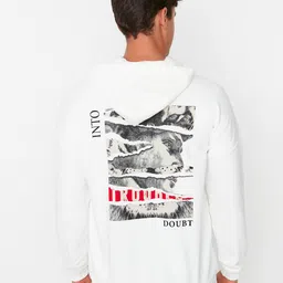 Trendyol Graphic Printed Hoodie Pullover Sweatshirt-picture-10