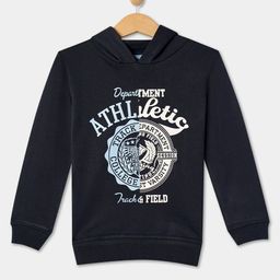 R&B Boys Typography Printed Hooded Cotton Sweatshirt-image-79