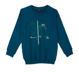 Gini and Jony Infant Boys Typography Printed Fleece Sweatshirt-14