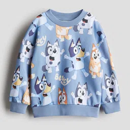 H&M Oversized Printed Sweatshirt-0