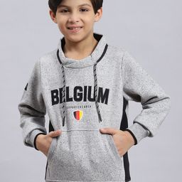 Monte Carlo Boys Typography Printed Hooded Pullover-picture-1