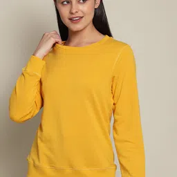 Free Authority Women Yellow Hooded Sweatshirt-image-44