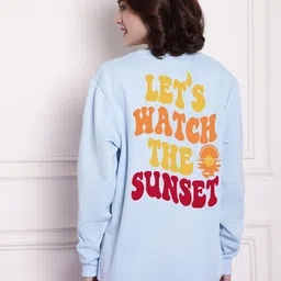 Imsa Moda Typography Printed Fleece Sweatshirt-picture-6
