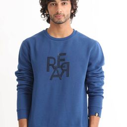 RARE RABBIT Men Yevs Typography Printed Sweatshirt-55