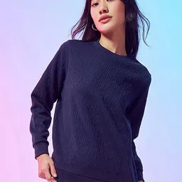 Bewakoof Self Design Round Neck Pullover Sweatshirt-image-12