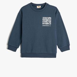 Koton Boys Typography Printed Cotton Pullover Sweatshirt-picture-23