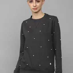 Allen Solly Woman Round Neck Cotton Sweatshirt-image-81