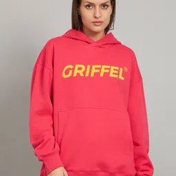 GRIFFEL Typography Printed Fleece Pullover Sweatshirt-picture-22