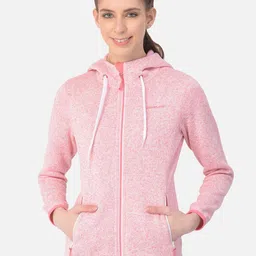 Woodland Women Pink Hooded Sweatshirt-picture-22