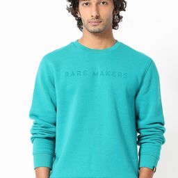 RARE RABBIT Men Marko Typography Printed Sweatshirt-picture-32