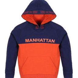 PLUM TREE Boys Navy Blue Colourblocked Sweatshirt-image-76