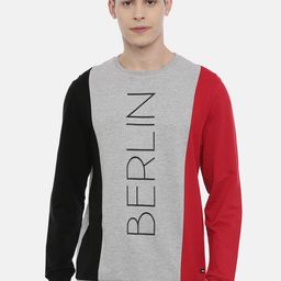 3PIN Men Grey Colourblocked Sweatshirt-image-41