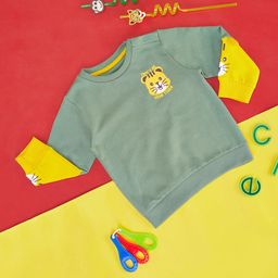 Pantaloons Baby Infant Boys Graphic Printed Cotton Sweatshirt-image-76