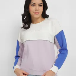 Allen Solly Woman Women Colourblocked Sweatshirt-picture-50