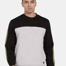 t-base Men Colourblocked Sweatshirt-picture-52