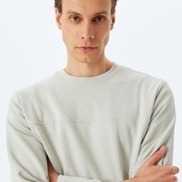 Koton Men Round Neck Sweatshirt-image-57