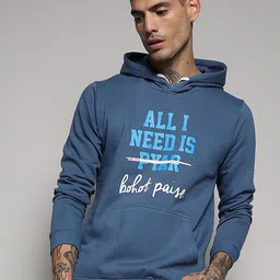 Campus Sutra Typographic Printed Hooded Cotton Sweatshirt-picture-39