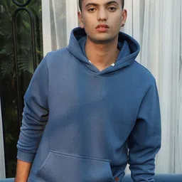 Campus Sutra Hooded Cotton Sweatshirt-image-80