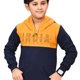 BAESD Boys Printed Hooded Cotton Pullover-image-91