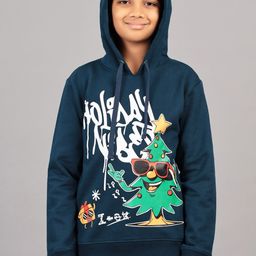 ZION Boys Typography Printed Hooded Cotton Pullover Sweatshirt-image-20
