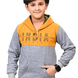 BAESD Boys Printed Hooded Cotton Pullover-image-92