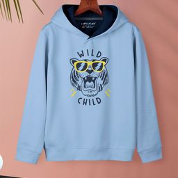 HELLCAT Girls Graphic Printed Hooded Cotton Sweatshirt-image-29