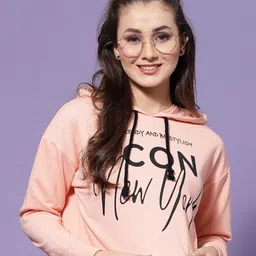 KASSUALLY Women Printed Hooded Sweatshirt-image-95