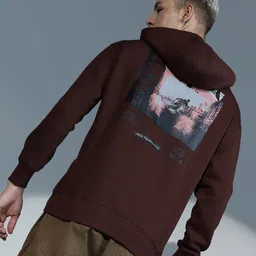 Hubberholme Graphic Printed Hooded Neck Long Sleeve Pullover Sweatshirt-image-35