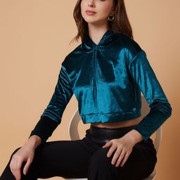 SHOWOFF Women Printed Hooded Sweatshirt-image-96