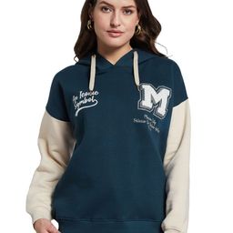 METTLE Women Printed Hooded Sweatshirt-image-47