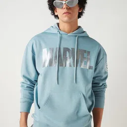 Bewakoof Men Printed Hooded Pullover Sweatshirt-picture-12
