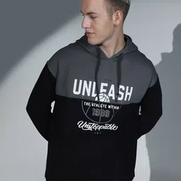Hubberholme Colourblocked Hooded Neck Long Sleeve Pullover Sweatshirt-picture-43