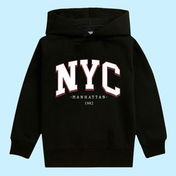 NUSYL Unisex Kids Typography Printed Hooded Fleece Sweatshirt-picture-19
