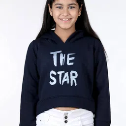 Wingsfield Girls Printed Hooded Cotton Sweatshirt-picture-51