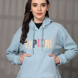 Juelle Women Winterwear Typography Printed Hooded Sweatshirt-image-42