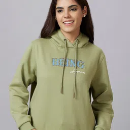 Being Human Typography Printed Cotton Sweatshirt-image-33
