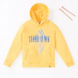 Ed-a-Mamma Boys Yellow Printed Hooded Sweatshirt-16