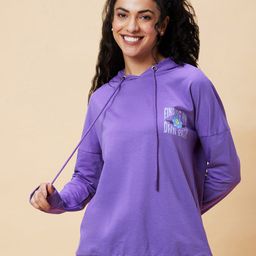 Globus Lavender Hooded Pure Cotton Pullover-image-89