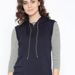 BAESD Hooded Fleece Front Open Sweatshirt-picture-22