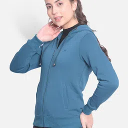 Crimsoune Club Hooded Front Open Sweatshirt-image-43
