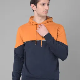 Dollar Colourblocked Hooded Pullover Sweatshirt-image-0