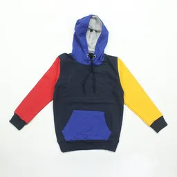 Maniac Boys Pullover Colourblocked Cotton Hooded Ribbed Casual Sweatshirt-picture-13