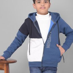 Crimsoune Club Boys Colourblocked Hooded Long Sleeves Front-Open Sweatshirt-picture-35